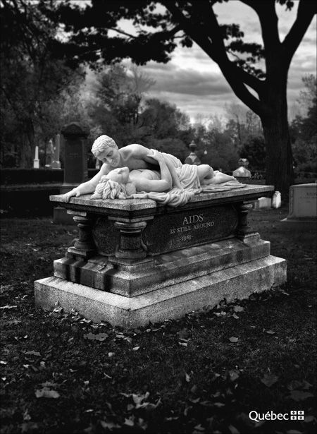 Sex in a cemetary