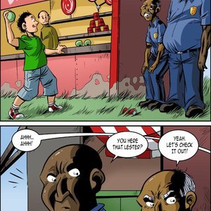 Campus police interracial comic