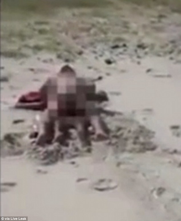 Naked having beach sex people