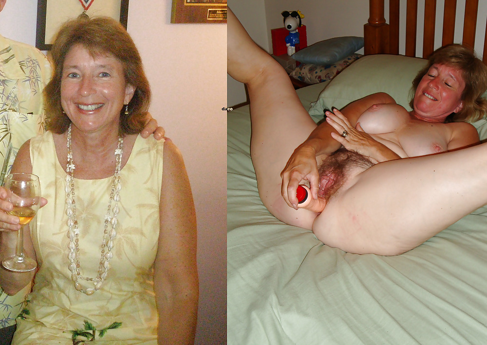 Women and mature unclothed clothed