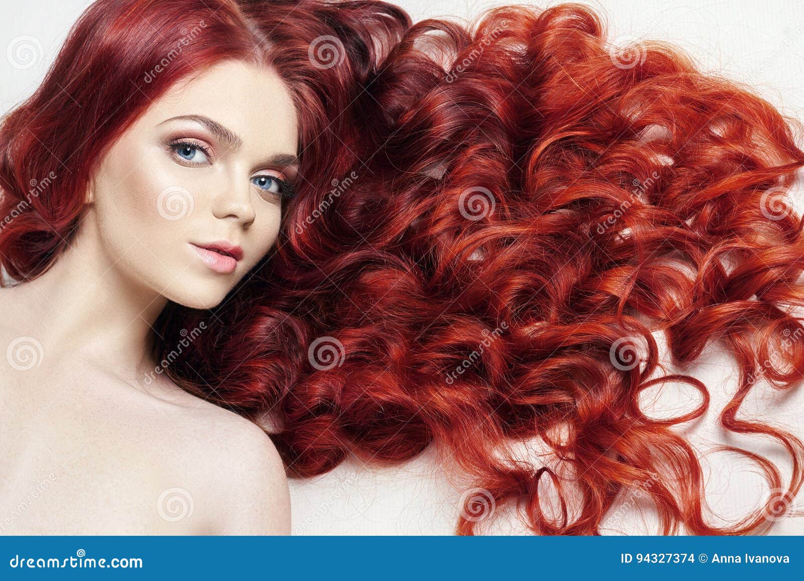 Natural red hair nude