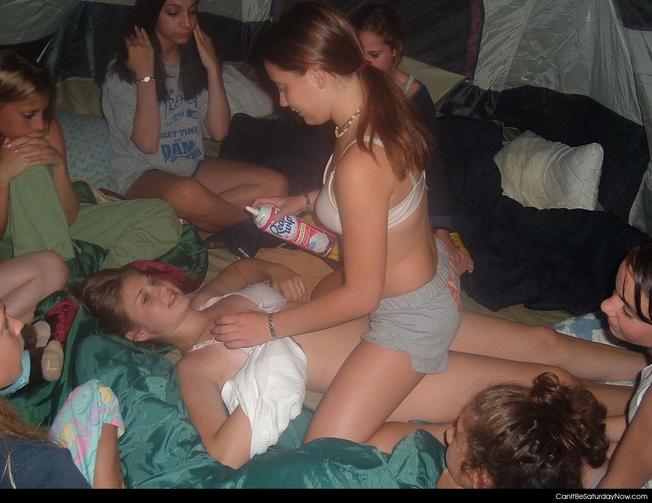 Real teen slumber party girls