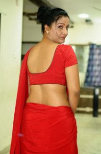 Saree in blouse sexy aunty mallu