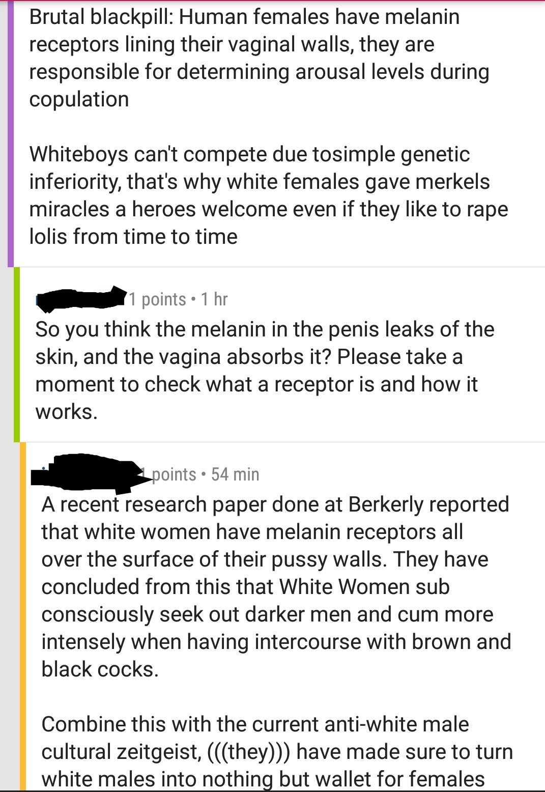 Another mans sperm receptive cunt