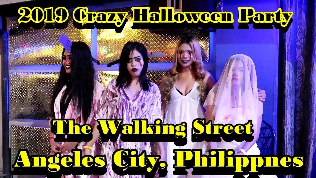 Crazy halloween street party