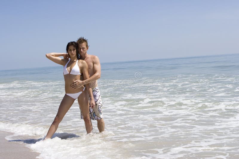 Nude couples on the beach