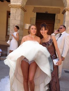 Bride wedding upskirt panties pantyhose