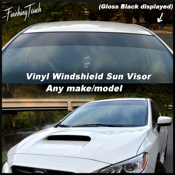 Window tint windshield strip