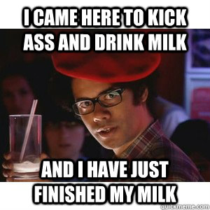 Drink milk out of an ass
