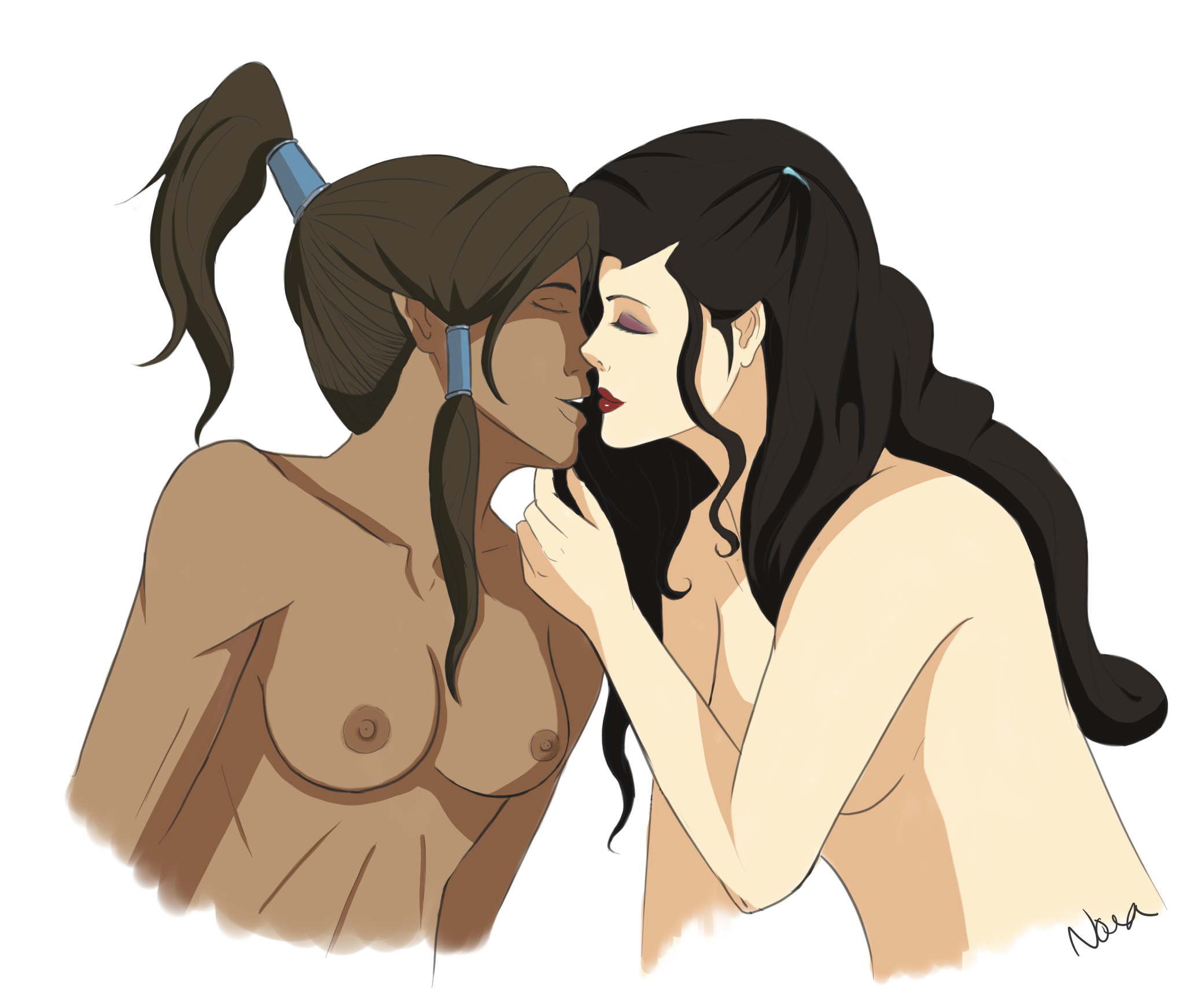 Avatar korra having boobs naked