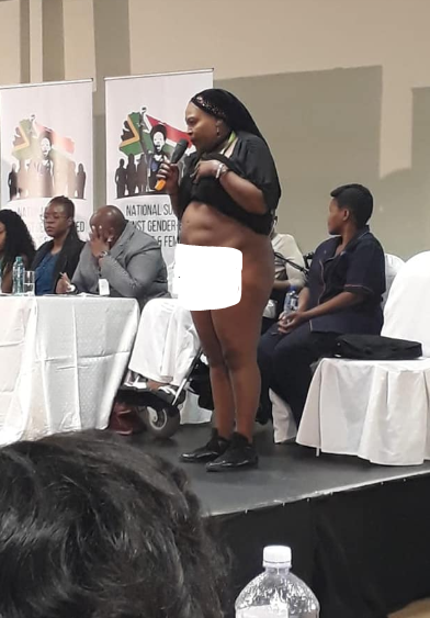 South african women stripped