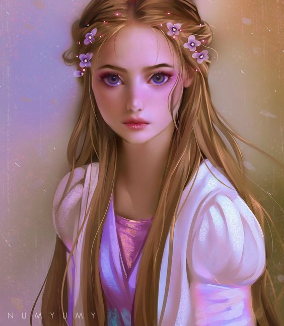 Young girl fantasy art