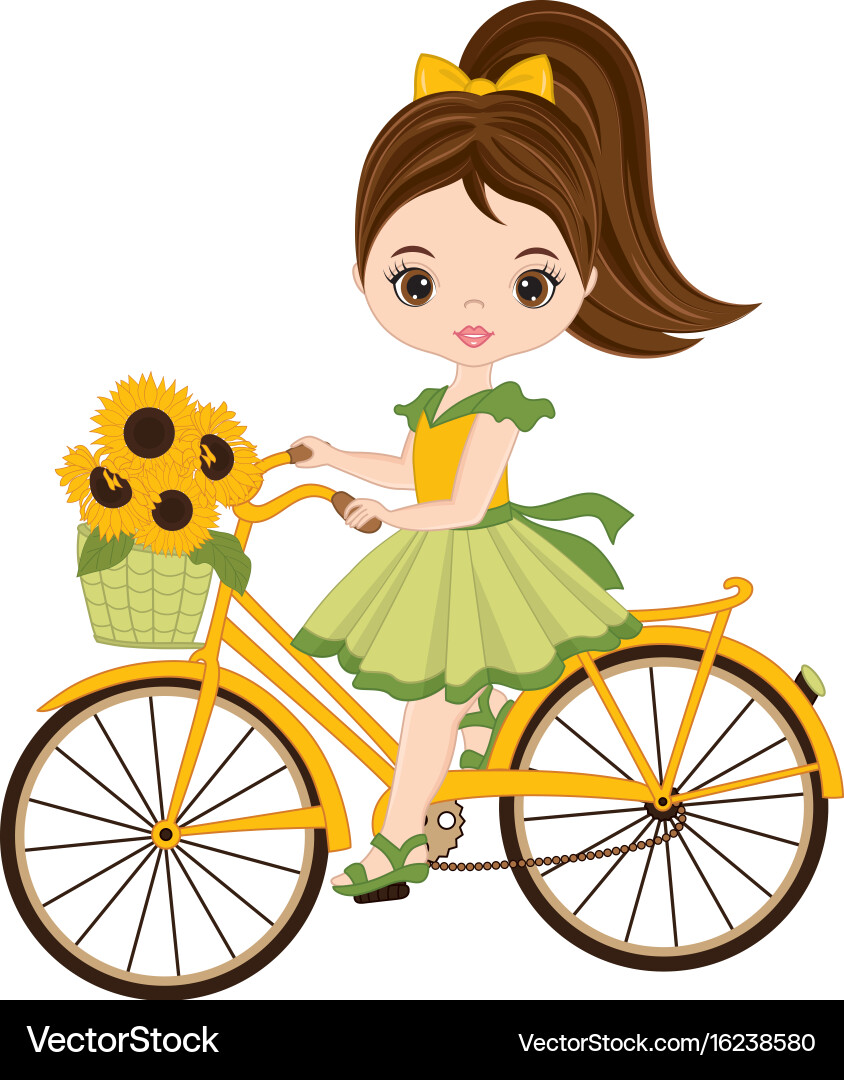 Cute girls riding bikes