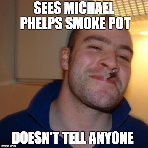 Michael phelps weed meme