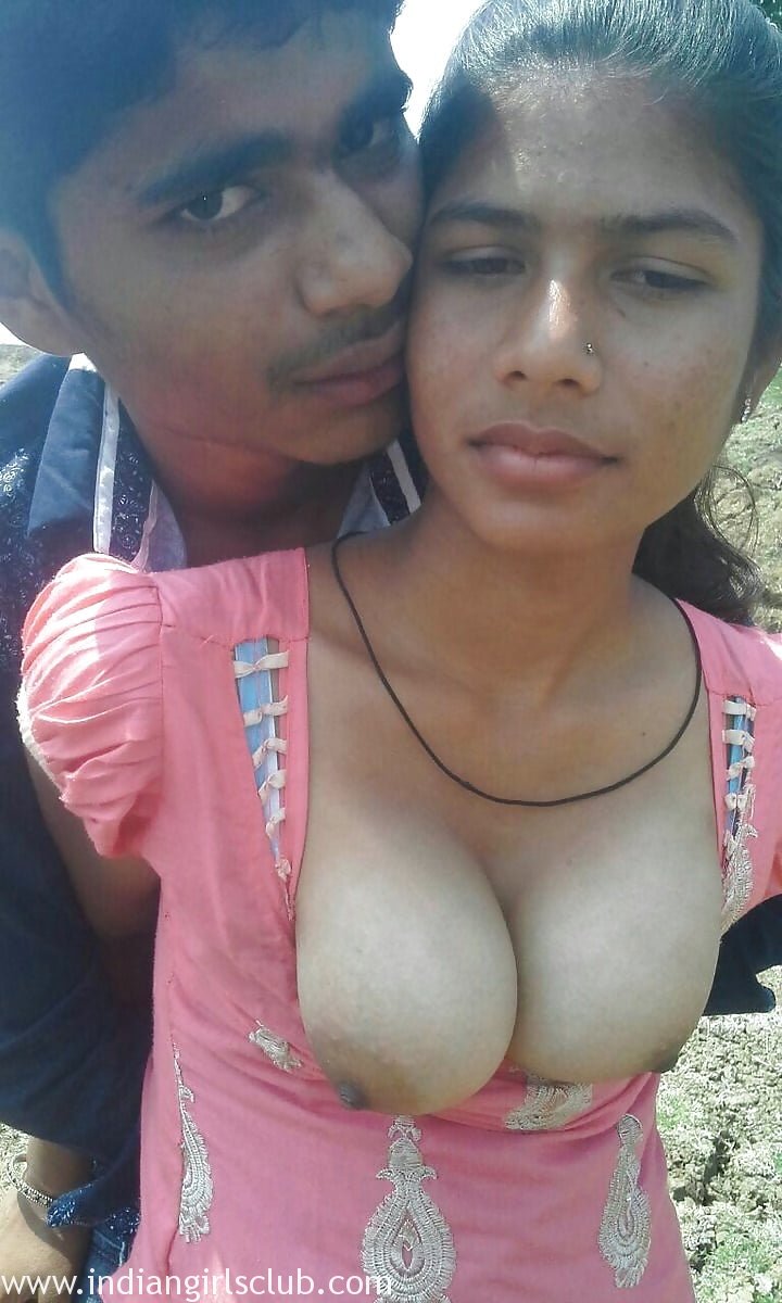 Indian girl outdoor nude photo