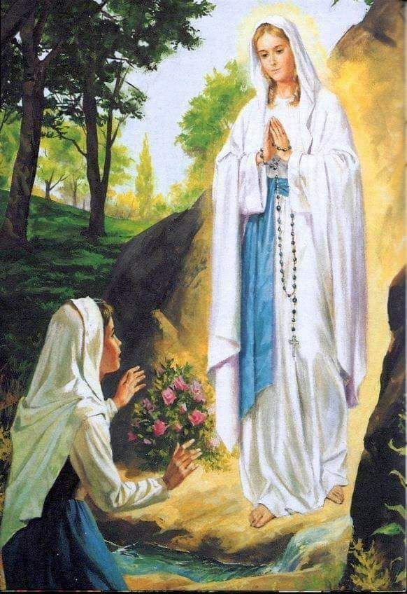 Lourdes virgin mary vision