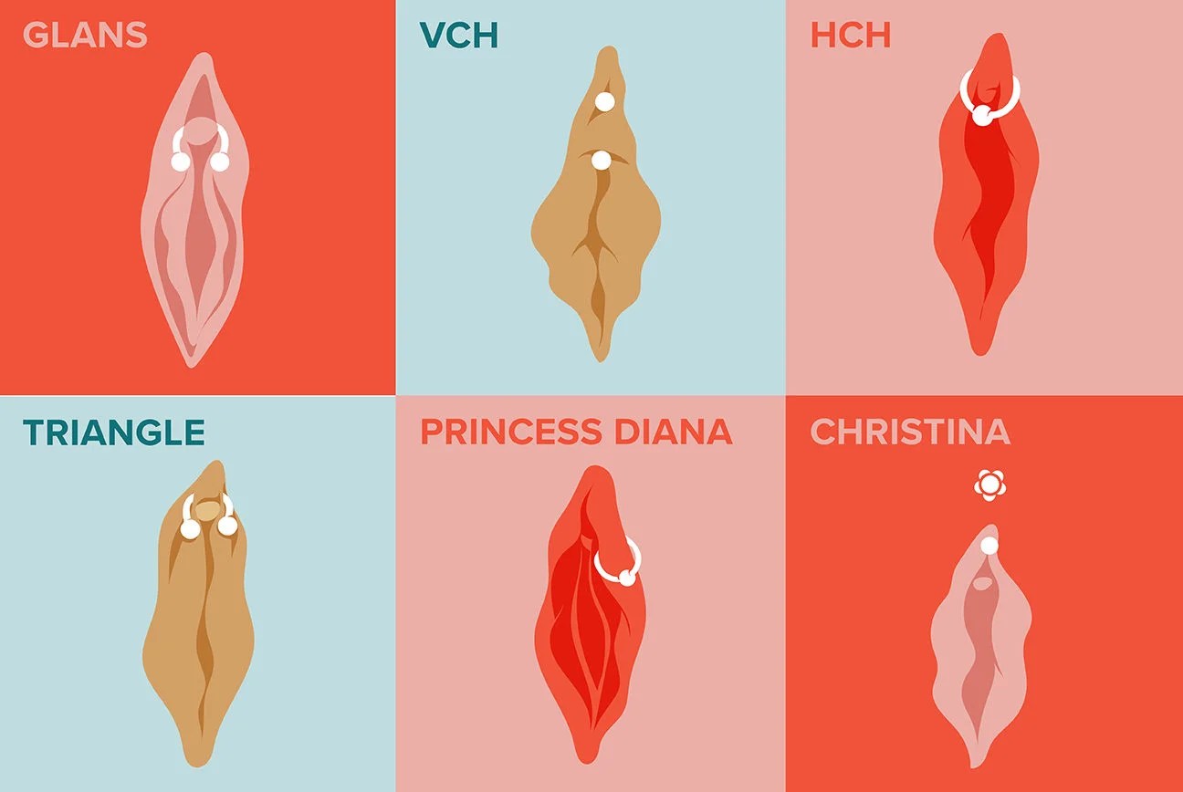 Different types pussy clits