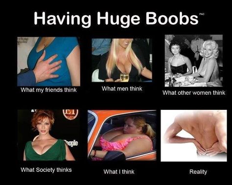 Funny captions women with big boobs