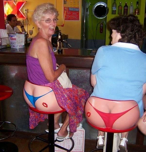 Old women trying to look sexy