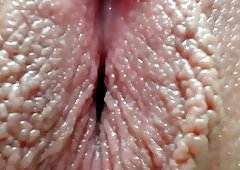 Girls on period close up pussy
