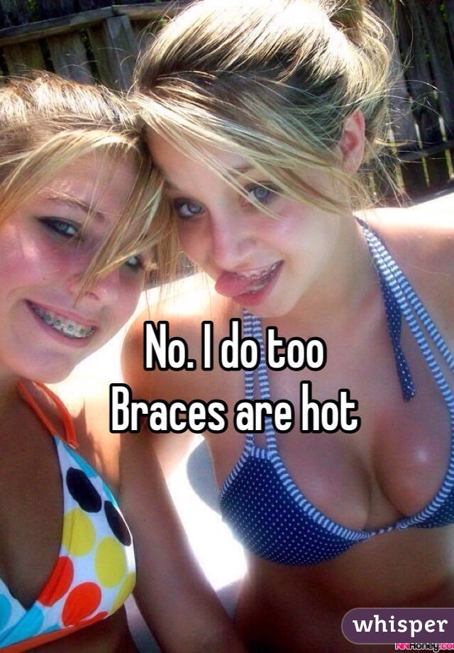 Bikini girls with braces captions