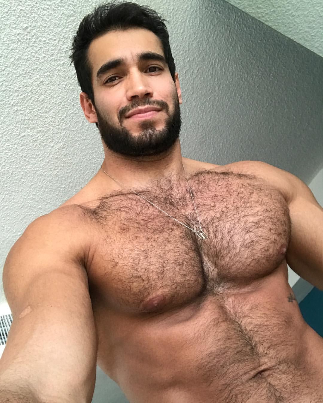 Hairy muscle naked men