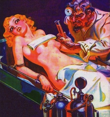 Mad scientist science fiction women naked