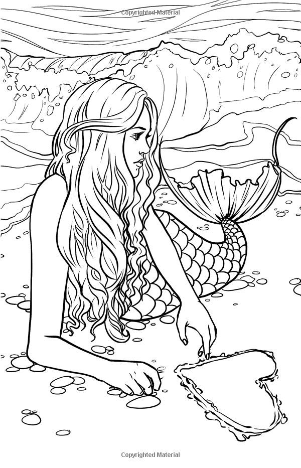 Page coloring fantasy free adult art