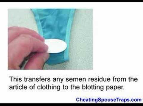 Cheating detect stains vaginal fluid