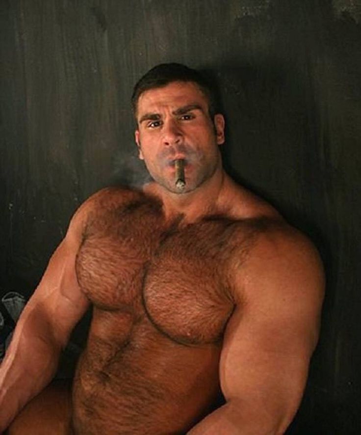 Hairy muscle naked men