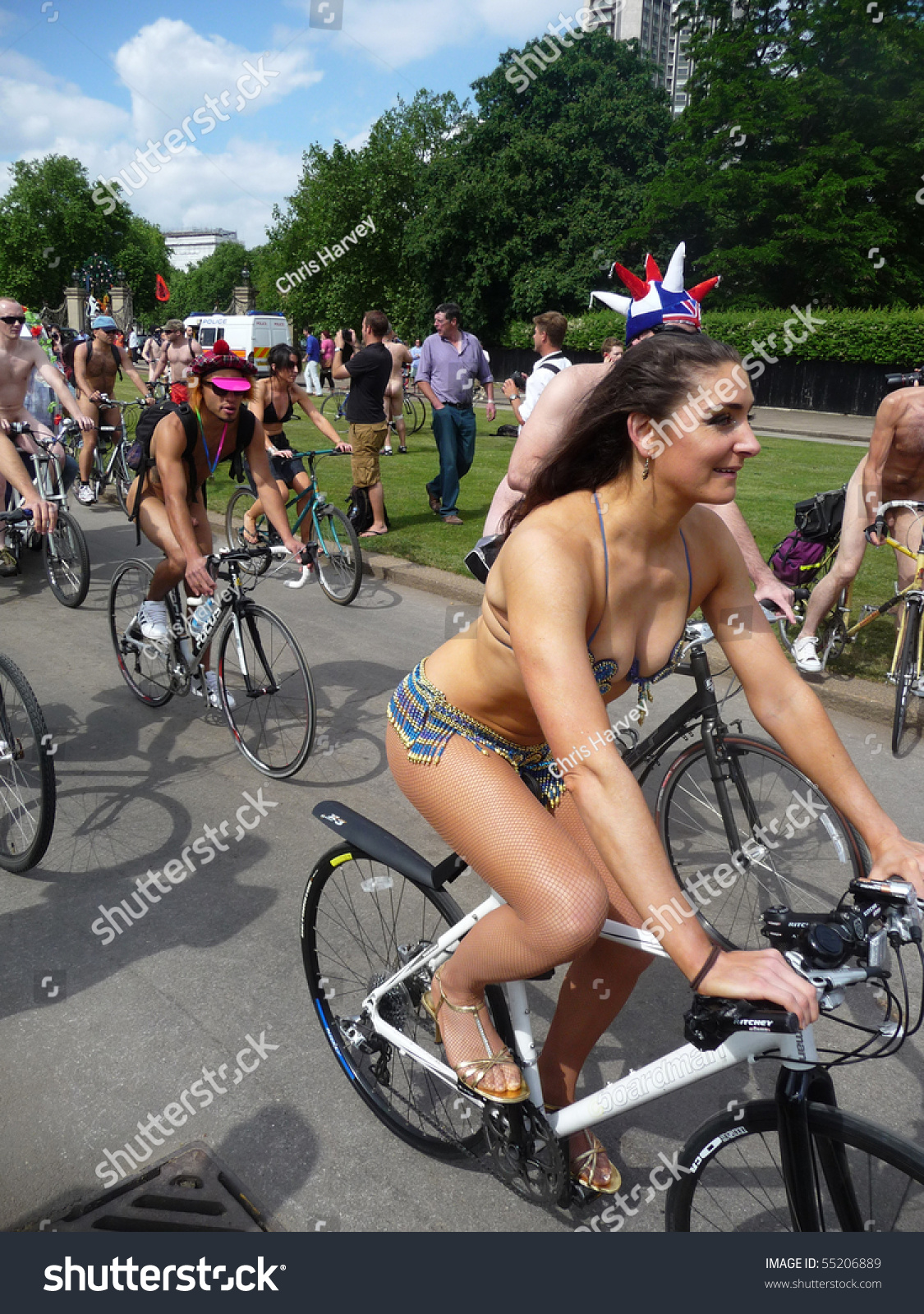 Naked bike ride hot girl
