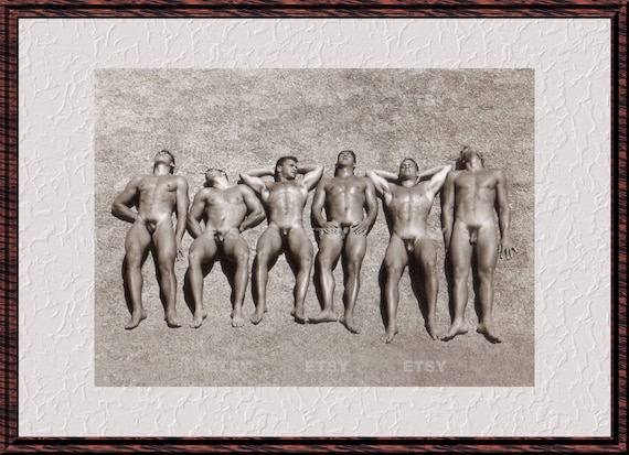 Group of nude men