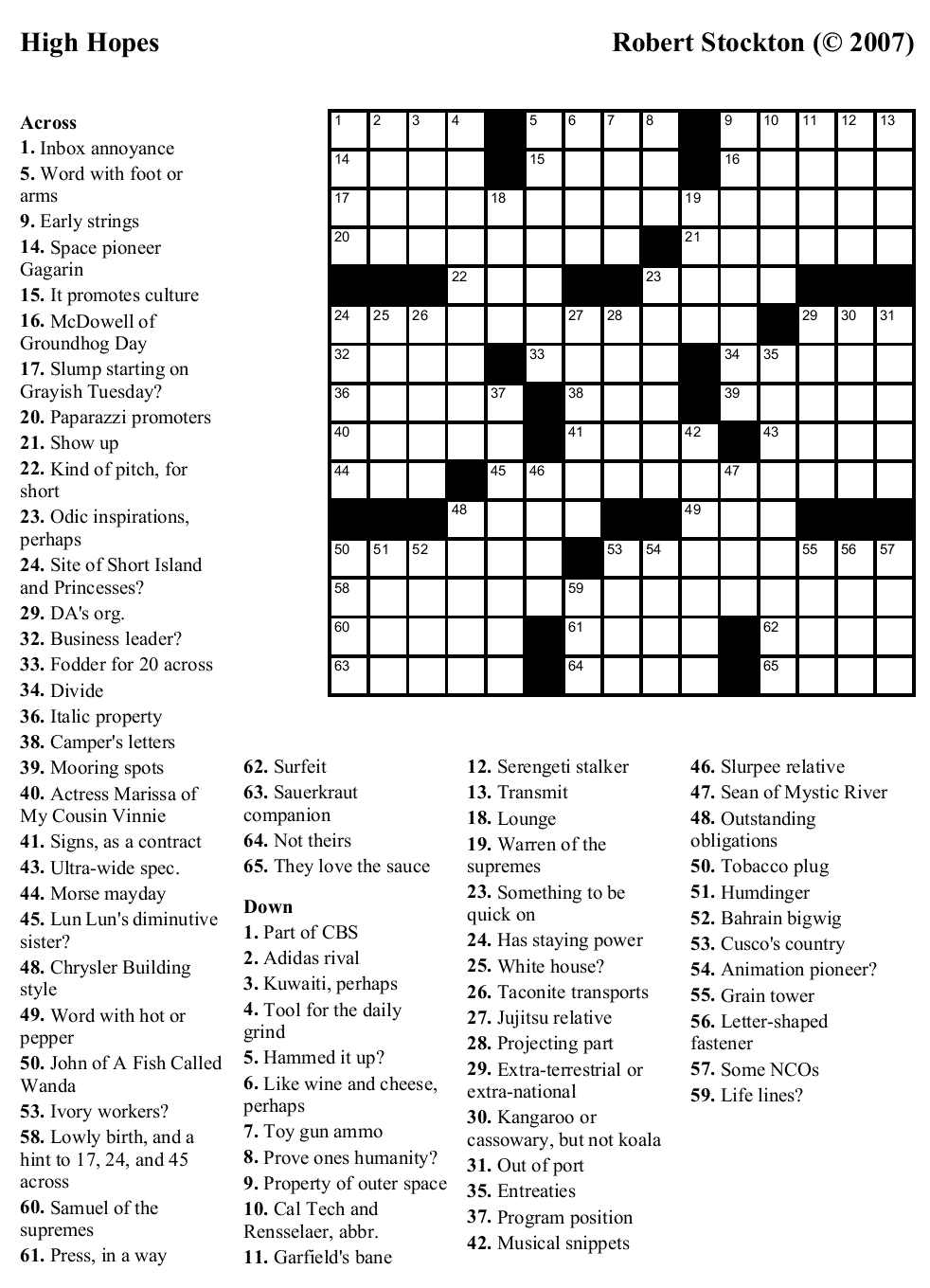 Crossword printable puzzle free adult